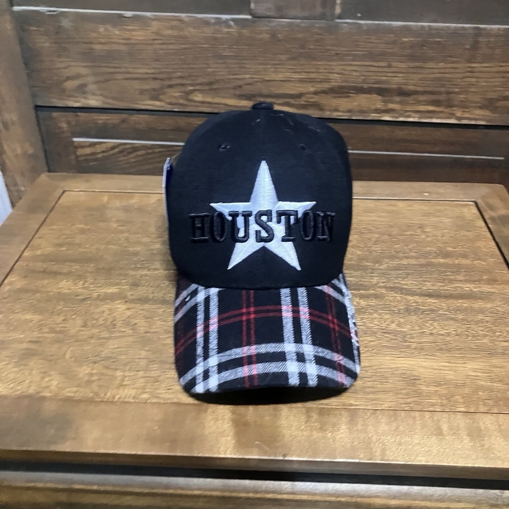 Houston Astros MLB Throwback Retro Hat Cap Black / Red Star Adult Men Adjustable